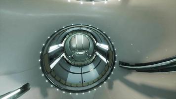 interior of futuristic internation space station video