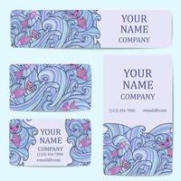 Business cards for your design vector