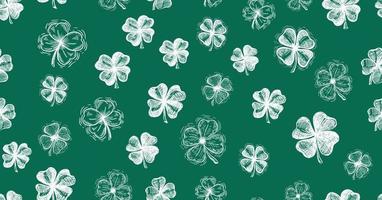 Clover set, St. Patrick's Day. Hand drawn illustrations. Vector. vector