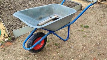 Garden cart for cleaning in the backyard