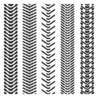 Tractor tire print mark element vector