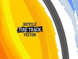 Bicycle tire print mark background vector