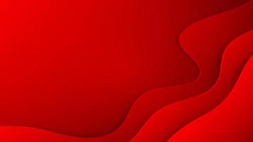 Red background with paper art and grains texture wall design. Vector paper cut illustration. Eps10