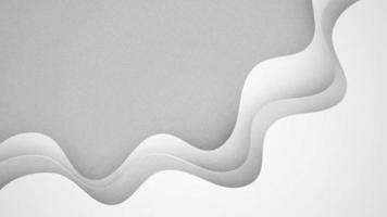 fondo blanco con arte de papel y diseño de granos de textura. ilustración de corte de papel vectorial. eps10 vector