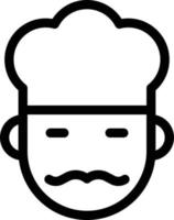 ilustración de vector de chef en un fondo. símbolos de calidad premium. iconos vectoriales para concepto y diseño gráfico.