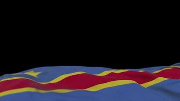 bandera de tela de la república democrática del congo ondeando en el bucle de viento. video