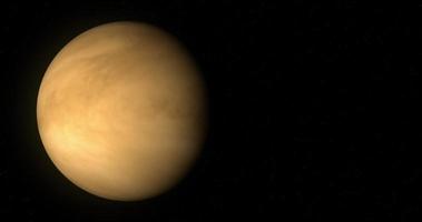 Rendering 3d del pianeta Venere che ruota sul suo asse video