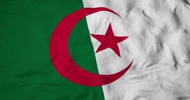 Flag of Algeria in 3D rendering video