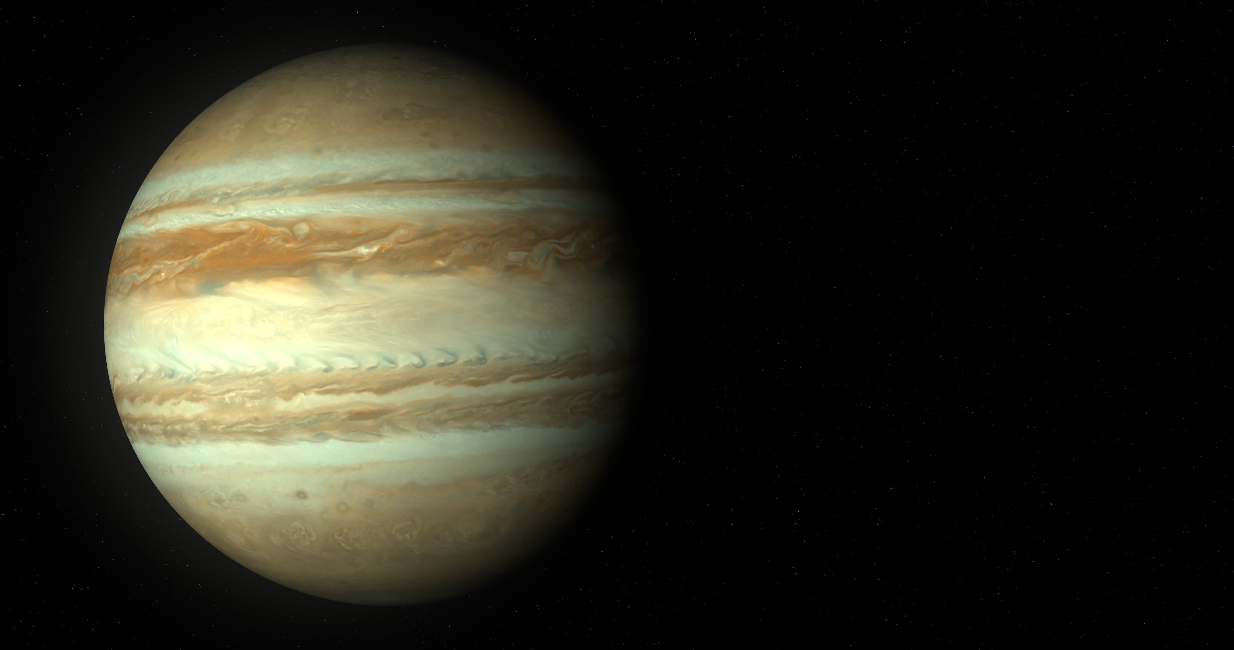 3D rendering of the Jupiter rotating on its axis 7662337 Stock Video at Vecteezy