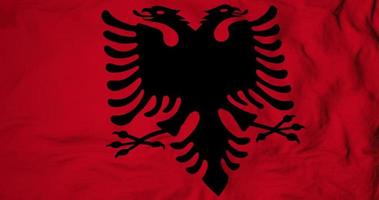 Flag of Albania in 3D rendering video