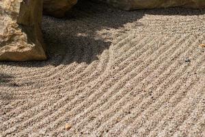 Traditional japanese garden details photo