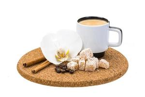 café con delicias turcas foto