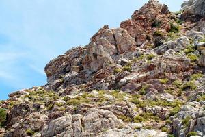 High mountain and Rocks in Greece Rhodes photo