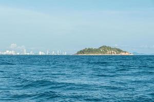 Waves of the sea on the sandy beach, Koh Larn, Pattaya, Thailand. photo