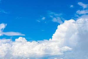 blue sky with beautiful clouds photo