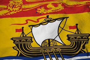 Flag of New Brunswick in 3D rendering photo