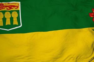 bandera de saskatchewan en renderizado 3d foto