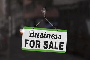 Business for sale sign photo