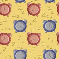 Seamless vector pattern with blue and red Alarm