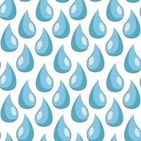Seamless vector pattern with blue little drop