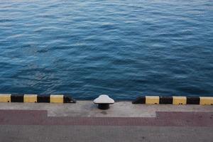 empty sea port docks photo