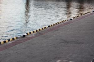 empty sea port docks photo