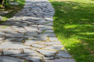 Traditional japanese garden details photo