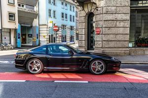 LUCERNE, SWITZERLAND - MAI 2017 black FERRARI 550 MARANELLO Lucerne, Luzern, Switzerland photo