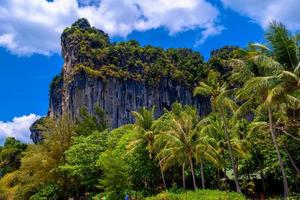 Railay beach west, Ao Nang, Krabi, Thailand photo