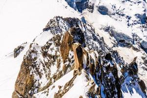 montañas nevadas chamonix, mont blanc, haute-savoie, alpes, francia foto