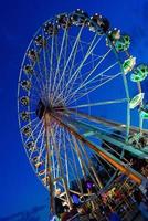 Ferris wheel in amusement park in Lausanne, Switzerland photo