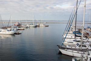 yachts in the docks photo