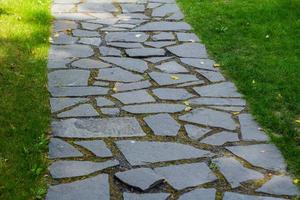 Traditional japanese garden details photo