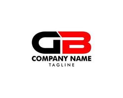 Initial Letter GB Logo Design vector