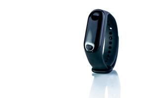 Smart band. Fitness device. Activity or fitness tracker. Smart watch connected device. Sleep tracker. Wristband for Medical and insurance providers. Heart rate monitor bracelet. Wearable computer. photo
