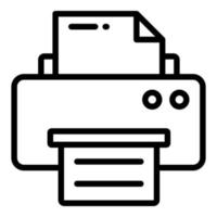 printer vector line icon, school and education icon