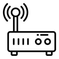 modem vector line icon, school and education icon