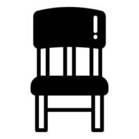 chair vector glyph icon, school and education icon