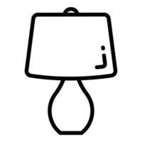 lamp vector line icon, school and education icon