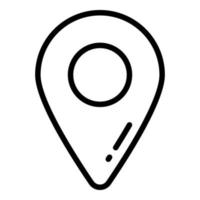 location pin vector line icon, school and education icon