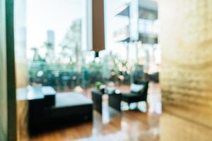 abstract blur luxury hotel lobby area for background photo