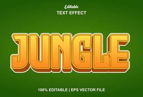 jungle text effect with green background editable.