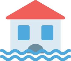 house flood vector illustration on a background.Premium quality symbols.vector icons for concept and graphic design.