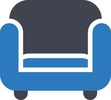 ilustración de vector de asiento de sofá en un fondo. símbolos de calidad premium. iconos vectoriales para concepto y diseño gráfico.