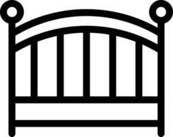 baby bed vector illustration on a background.Premium quality symbols.vector icons for concept and graphic design.