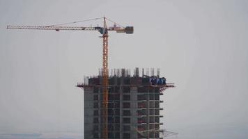 8k construction de time-lapse de gratte-ciel video
