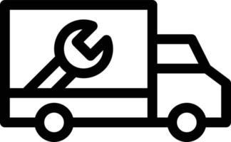 ilustración de vector de camión de mantenimiento en un fondo. símbolos de calidad premium. iconos vectoriales para concepto y diseño gráfico.