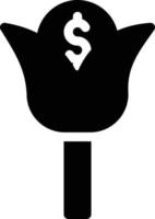 dollar flower vector illustration on a background.Premium quality symbols.vector icons for concept and graphic design.