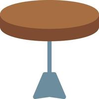 ilustración de vector de mesa redonda sobre un fondo. símbolos de calidad premium. iconos vectoriales para concepto y diseño gráfico.
