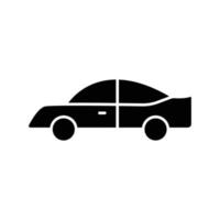 Car icon vector. suitable for transportation symbol. solid icon style. simple design editable. Design simple illustration vector